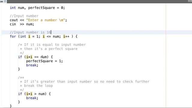 C, C++ Program to Check Whether an Input Number is a Perfect Square or not смотреть онлайн