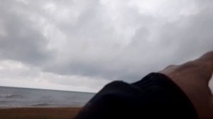 В палатке на диком пляже Каспийского моря. г Дербент. Республика Дагестан.