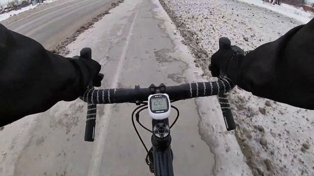 скучный заезд.зима.gravelbike. смотреть онлайн