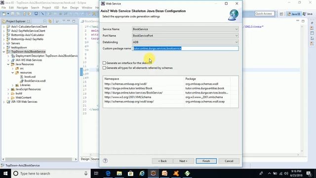 SOAP Web Services Lesson 24 |Creating SOAP based Web Service using Top Down approach | JAX-WS AXIS смотреть онлайн