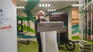 Barbara Pompili annonce le plan cyclo-logistique, Marseille le 3/05/2021
