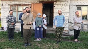 Вечернее правило под открытым небом.   07 Июля, 2021. Снимал Николай Астахов