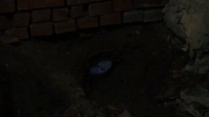 Прокладка канализации через фундамент кирпичной дачи. Часть2: Пробурил фундамент.