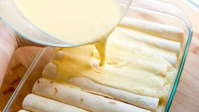 Энчилада с ветчиной и сыром