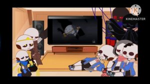 sans aus react to underverse 0.6 killer fight