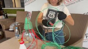 Mастер класс «Колокольчик» из искусственного ротанга