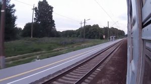Светлогорск - Калининград КЛНГ ж.д. из окна электропоезда
