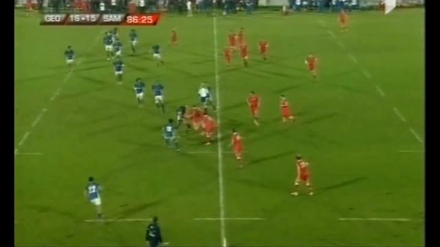 Merab Sharikadze great tackle on Alapati Leiua