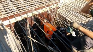 Набивка (монтаж) пучков высокопрочной арматуры