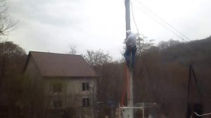 монтаж кабеля сип  к дому