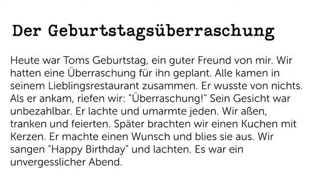 Deutsche Geschichte A1-B1 - LIVE #deutschlernen #hörenlesenverstehen #lesenlernen