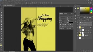 Design Online Shop Poster in Photoshop cc / 2017