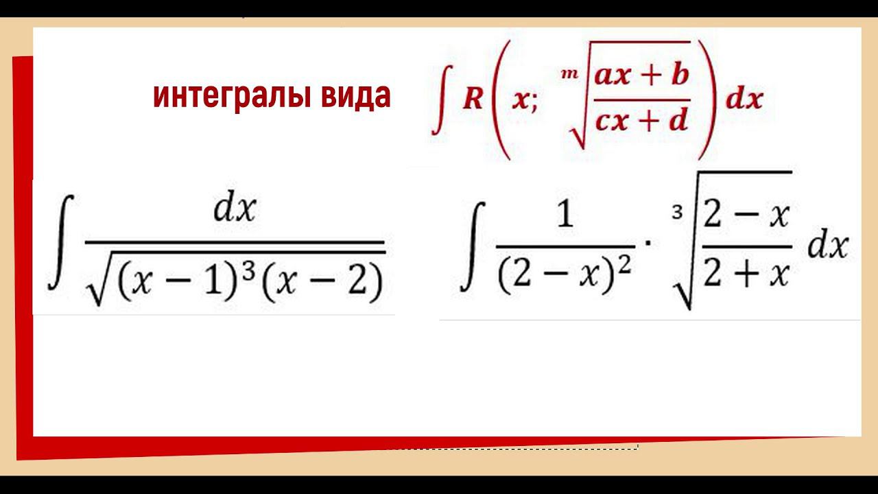 8.8. Интеграл от рациональной функции с корнями