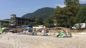 Абхазия, Новый Афон. Пляж Нового Афона. Чистейшая вода в абхазии