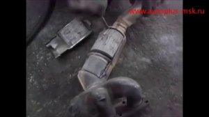 Удаление и ремонт катализатора БМВ X5 е53, замена катализатора BMW X5 e53 на пламегаситель