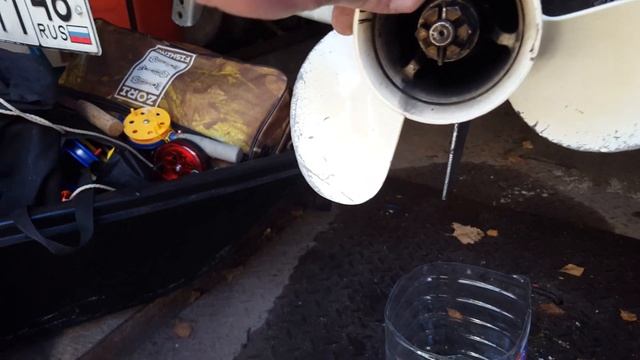 Техническое обслуживание лодочного мотора | Замена масла |Шприцевание | Снятие винта смотреть онлайн