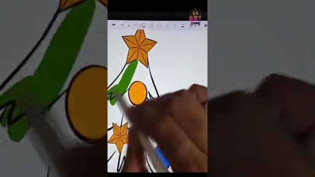 how to draw a christmas tree | drawing christmas tree on ipad pro
