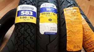 Обзор и сравнение шин для скутера в размере 3.00-10 и 90/90 -10 Michelin