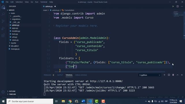 3. Curso Django 3: Admin y ModelAdmin смотреть онлайн