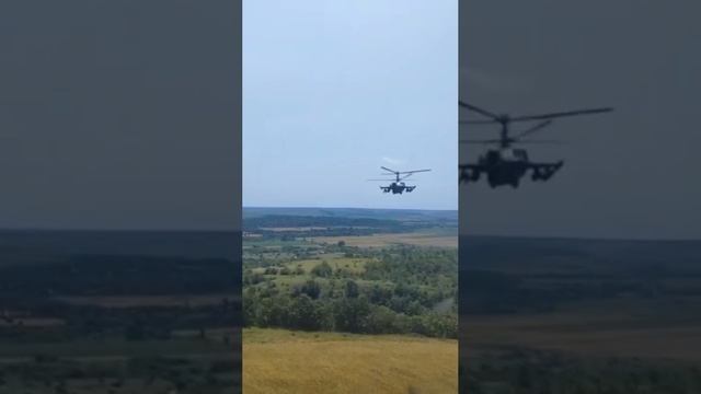 Боевой вылет Ка-52 в зоне спецоперации