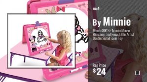 Top 10 Minnie Mouse Easel [2018]: Delta Children Activity Center with Easel Desk, Stool and Toy