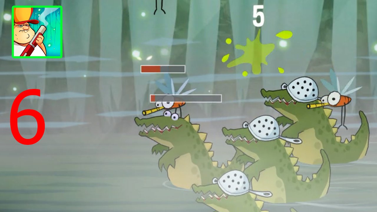 Взломанная игра swamp attack