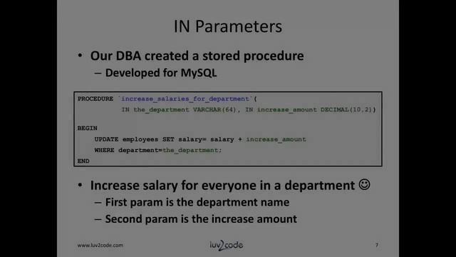 Java JDBC Tutorial - Part 6.1: Calling MySQL Stored Procedures with Java смотреть онлайн