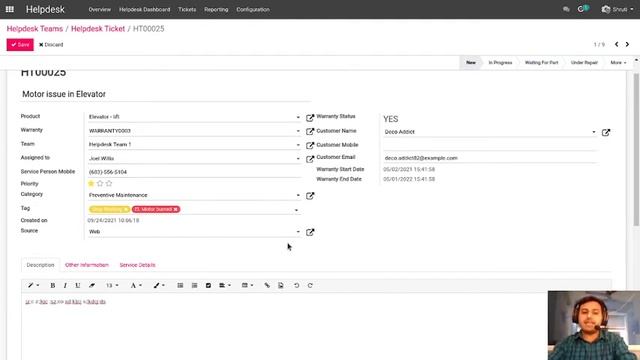 After Sales Service/Complaint CRM (Helpdesk CRM) Demo in English смотреть онлайн