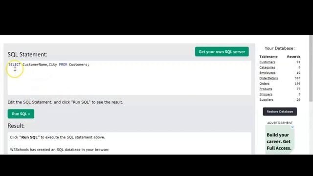 SQL Select statements: Introduction |What are they?| Computer Science| count & distinct|#42