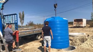 Бочка для воды. Закапываем в землю