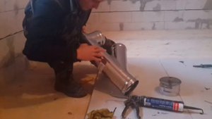 Гильзовка шахты под газывый котёл!