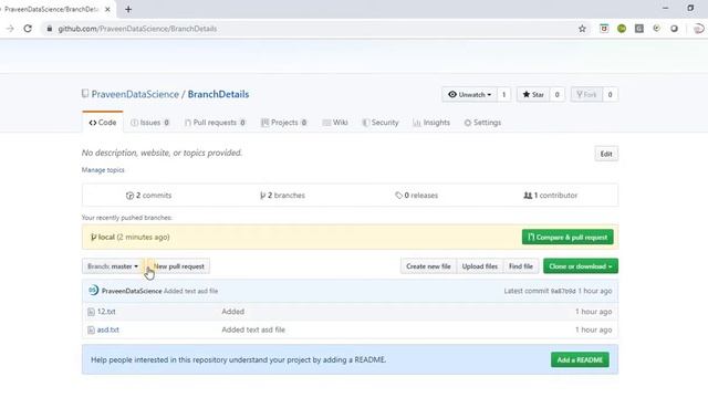 Git Branch Workflow : Create,Merge & Delete смотреть онлайн