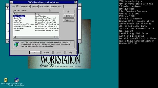 Windows NT 3.51 On PCEM смотреть онлайн