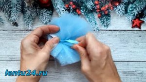 Новогодний шар из фатина