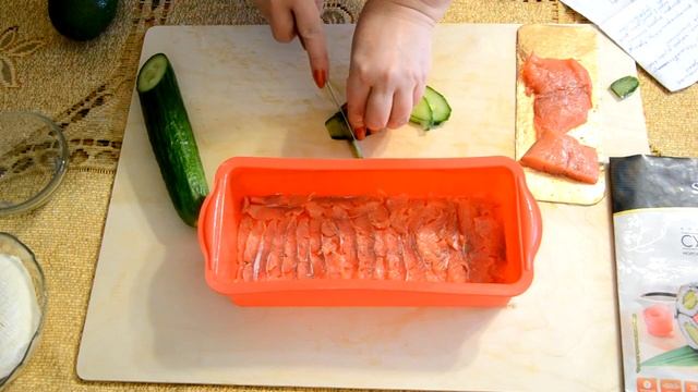 Салат "Суши торт" на новогодний стол. смотреть онлайн