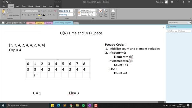 Majority Element | Moore's Voting Algorithm | Leetcode 169 | C++ | Python смотреть онлайн