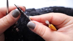 Как ввязываться бисер в шали