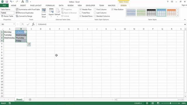 Excel VBA UserForm ListBox - How to Populate using RowSource and Table Object