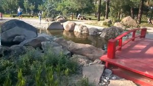 Японский сад камней. Парк "Киото" в Киеве