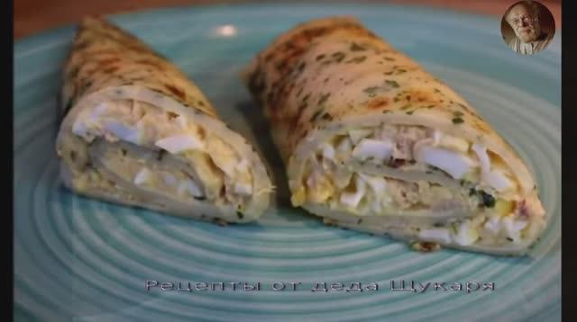 Вкуснейший завтрак от деда Щукаря_ Блинчики с тунцом на каждый день смотреть онлайн