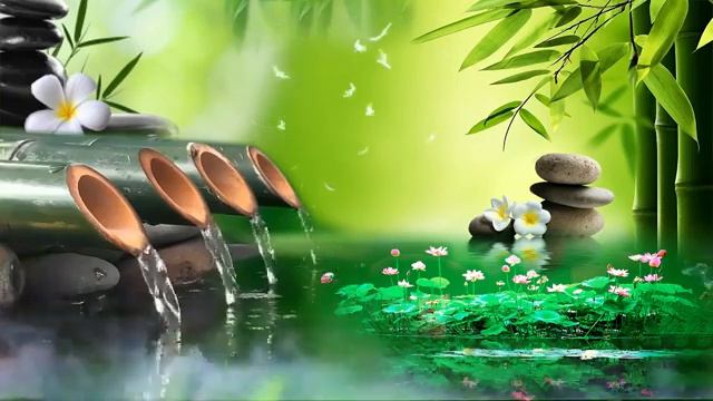 Естественный звук Расслабляющая музыка со звуками природы Бамбуковый фонтан смотреть онлайн