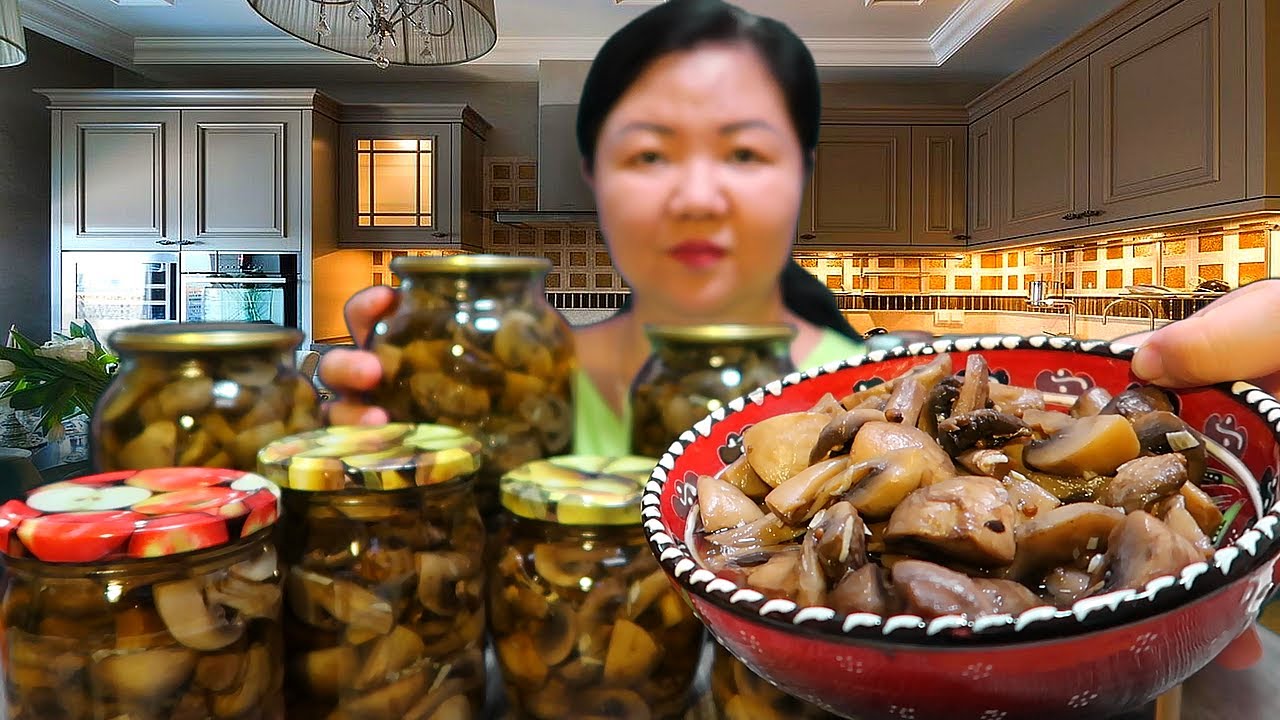 Отличные Маринованные шампиньоны по-домашнему на зиму! Самая лучшая закуска на праздничный стол!