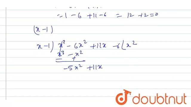 `x^(3)-6x^(2)+11x-6` के गुणनखण्ड कीजिए । смотреть онлайн
