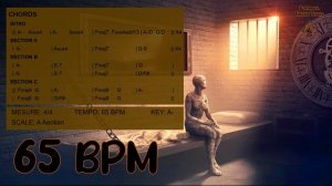 Melancholic Hopeful Drumless Backing Track 65 BPM
