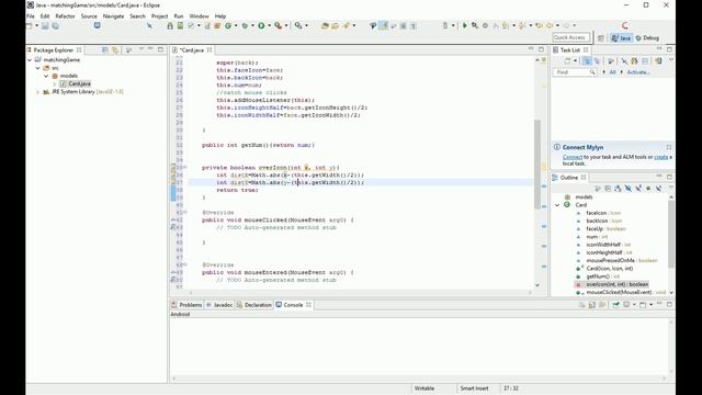 Matching Game In Java - Part 1/4 - Card Class смотреть онлайн