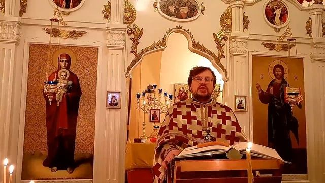 Храм Св. Спиридона Тримифунтского. Проповедь настоятеля. смотреть онлайн