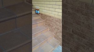 цоколь из клинкера, лестница облицованная керамогранитом.