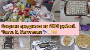 Закупка продуктов. Заготовки в морозилку. Часть 2