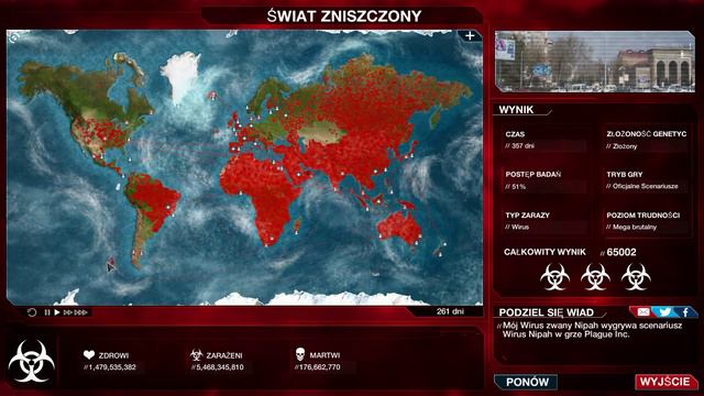 Plague Inc. Evolve - Scenariusze #5 -  NIPAH VIRUS ( 3 Biohazards MEGA BRUTAL)