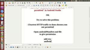 How Fix "Cleartext HTTP traffic not permitted" in Android Studio